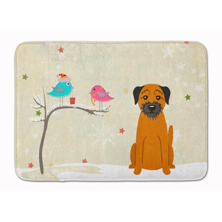 Micasa Christmas Presents Border Terrier Machine Washable Memory Foam Mat MI728840